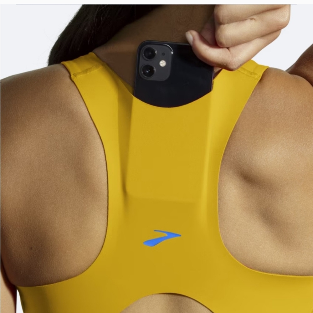 Brooks Sports Bra 36DD - 36E Drive Three-Pocket Run - Golden Hour Violet - Picture 7 of 13